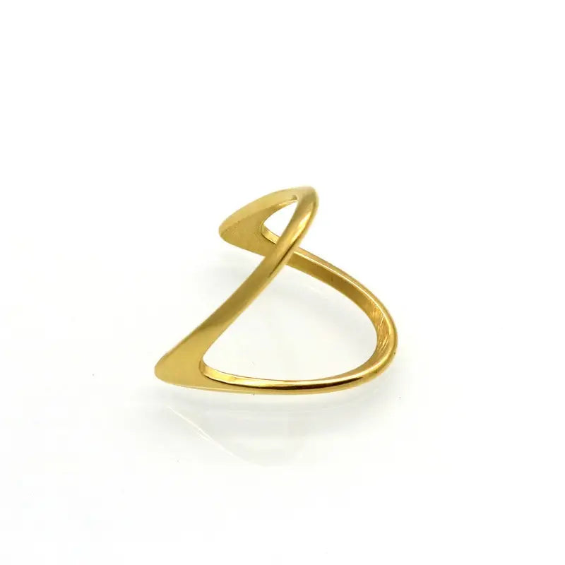 Wishbone Ring-Cleo-minimalistisch-Ring Silber