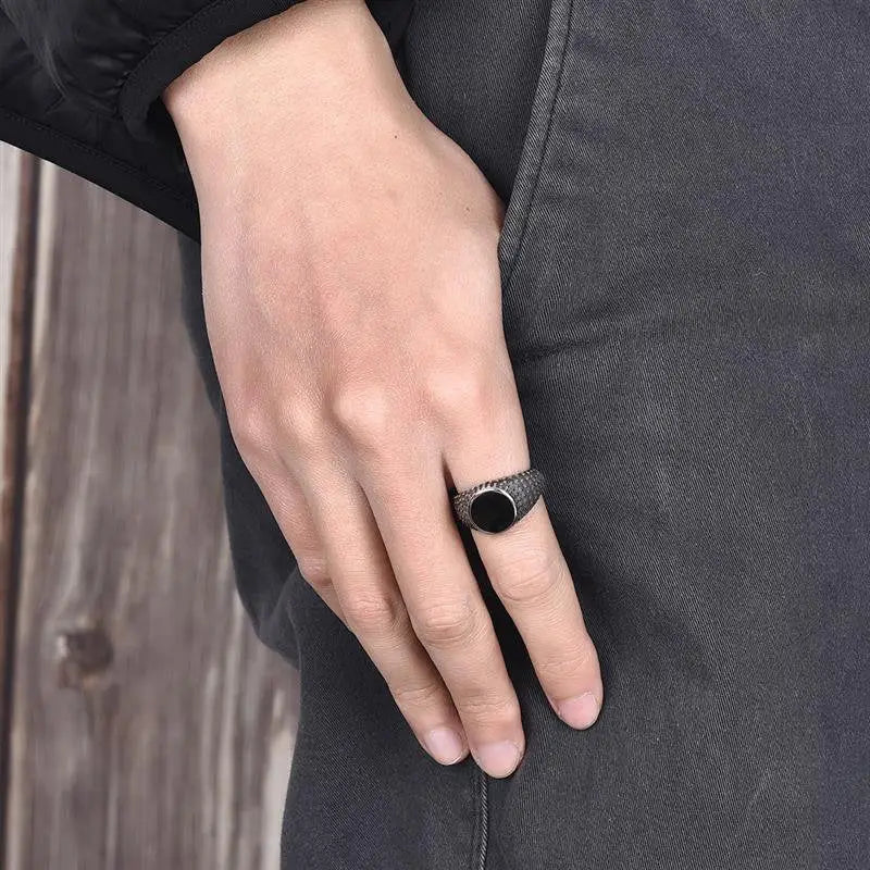 Zeitloser Siegelring-Pärchen Ring-Fingerschmuck mit zwei