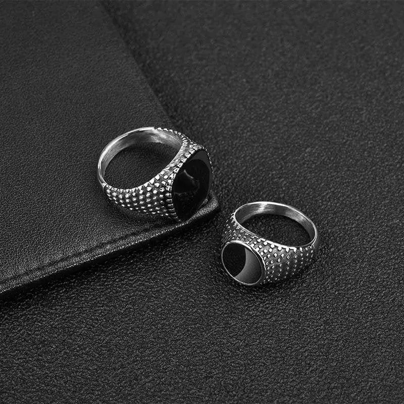 Zeitloser Siegelring-Pärchen Ring-Fingerschmuck mit zwei