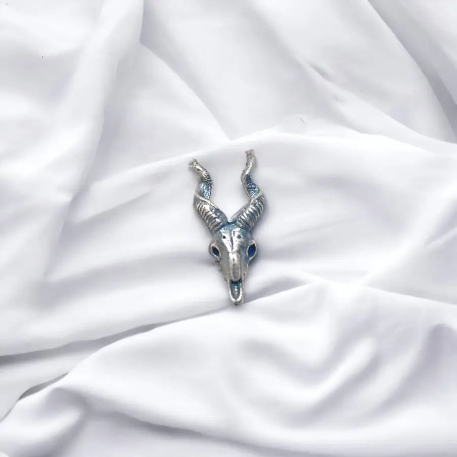 Ziegen Schädel Ohrstecker-925 Silber Ohrstecker-Punk