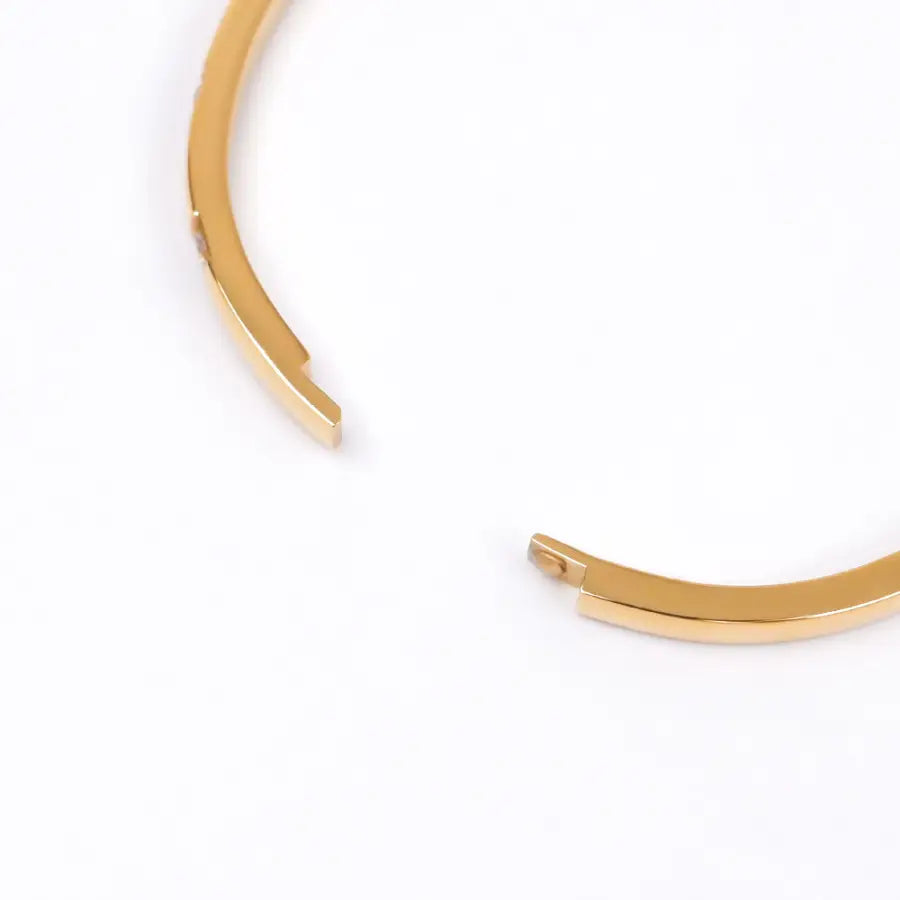 Zirkonia Klapparmreif-Edelstahl Armreif Damen-vergoldeter Schmuck Wasserfest-Armreif mit Steinen-Silber Armband Damen-Shelago Schmuck-