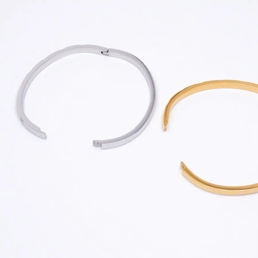 Zirkonia Klapparmreif-Edelstahl Armreif Damen-vergoldeter Schmuck Wasserfest-Armreif mit Steinen-Silber Armband Damen-Shelago Schmuck-