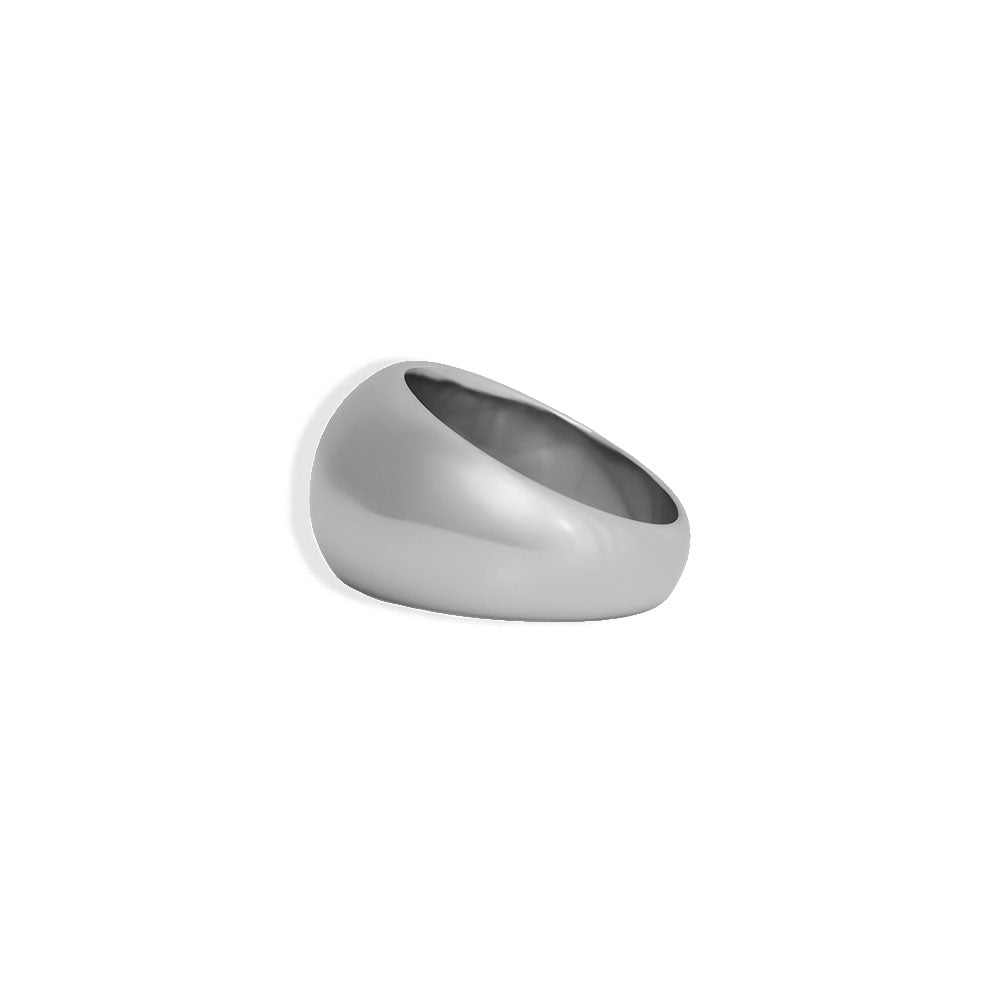 breiter klobiger Statement-Ring - Damen Ring Edelstahl - Klobiger Damenring aus Edelstahl - breit, elegant, auffällig in Silber oder Gold - Shelago Schmuck