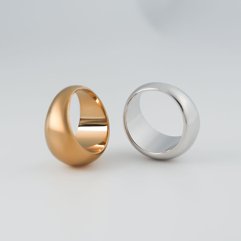 breiter klobiger Statement Ring - Damen Ring Edelstahl