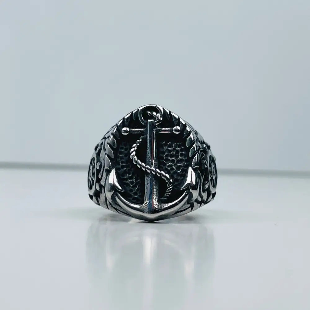 Anker Ring-Retro Fingerring-Siegelring-Biker Ringe-Geschenk