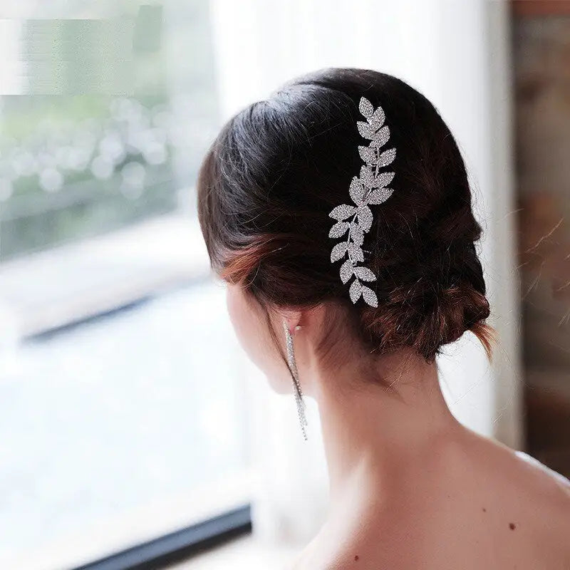 Blätter Haarkamm Hochzeit Haarschmuck Braut Schmuck