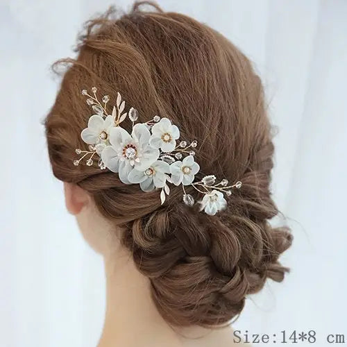 Blumen Haar Kamm-Braut Schmuck-Haarschmuck Braut-Haarkamm