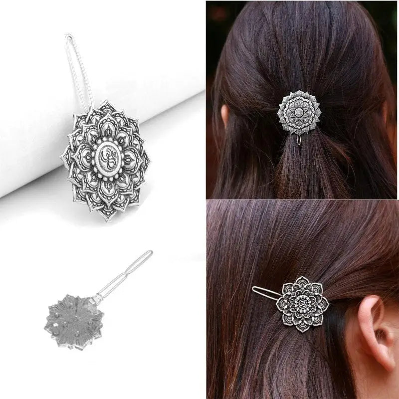 Blumen Haarspange im Vintage Stil-Yoga Haar Schmuck-Haar