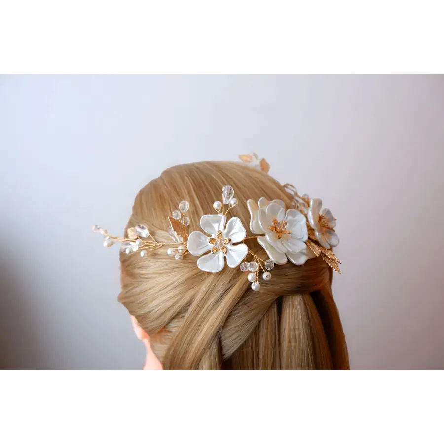 Hochzeit Haarschmuck Strass Kristall Blumen Hochzeit Braut