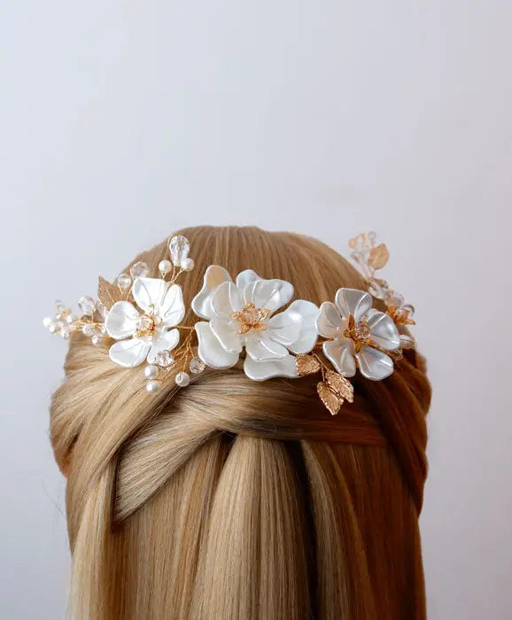 Hochzeit Haarschmuck Strass Kristall Blumen Hochzeit Braut