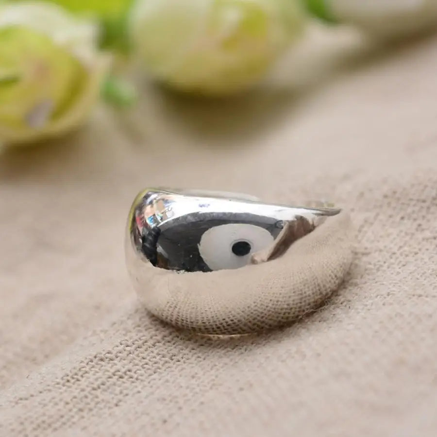 breiter Ring mit glänzendem Finish-Chunky Ring-glänzender