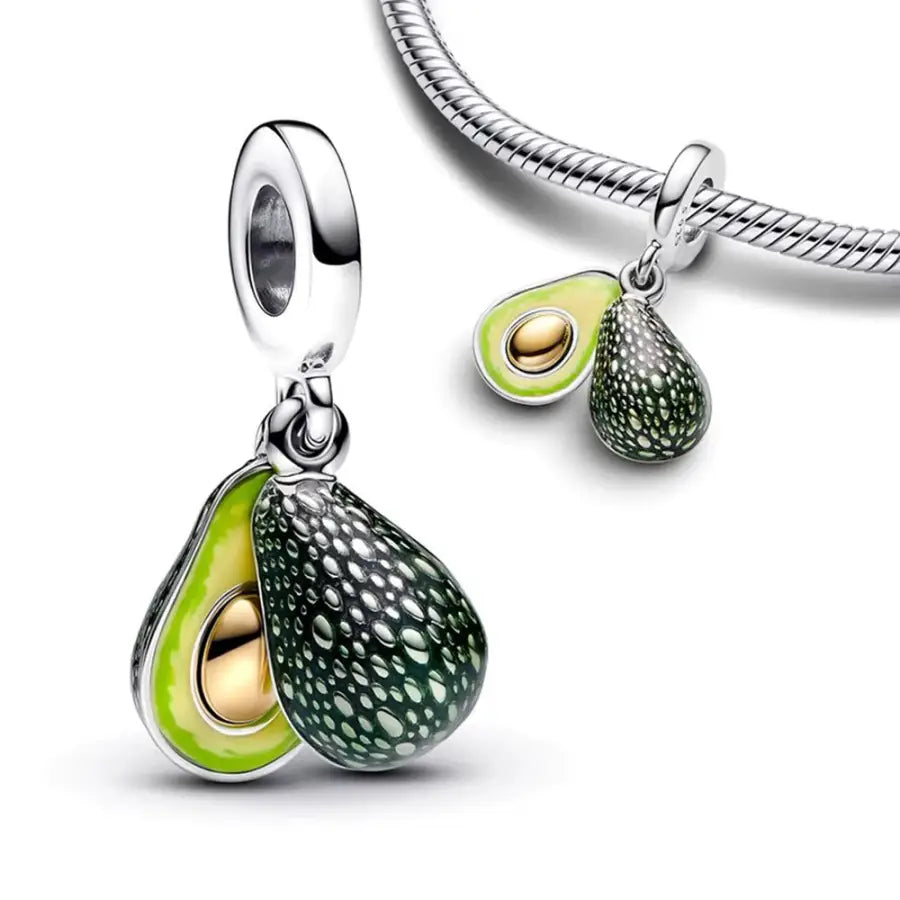 kleine Geschenke für Weihnachten-Geschenke Freundin-Geschenk für Mama-Charms für Armband-Avocado Charm Anhänger-SHELAGO SCHMUCK-