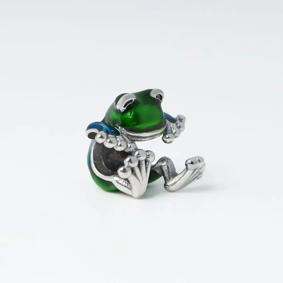Tieranhänger Frosch-Tier Charm Bead-Kleiner Frosch Anhänger-Glücksbringer Charm-Frosch Charm-Frosch Anhänger-Shelago Schmumck