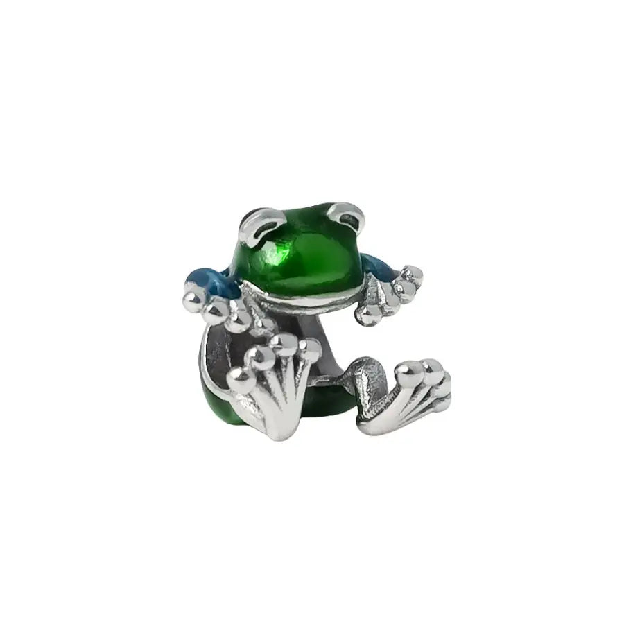 Tieranhänger Frosch-Tier Charm Bead-Kleiner Frosch Anhänger-Glücksbringer Charm-Frosch Charm-Frosch Anhänger-Shelago Schmumck