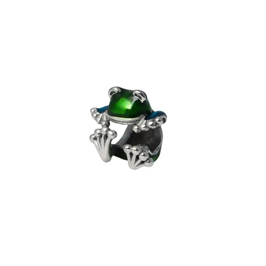 Tieranhänger Frosch-Tier Charm Bead-Kleiner Frosch Anhänger-Glücksbringer Charm-Frosch Charm-Frosch Anhänger-Shelago Schmumck