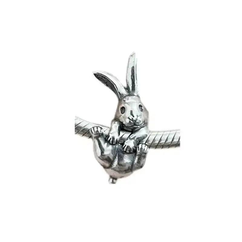 Charm Kaninchen-Charm Hase-Kaninchen Charm Anhänger-Geschenk für Mama-Geschenk Freundin-Charms für Armband-Charm Armband Anhänger-SHELAGO SCHMUCK-