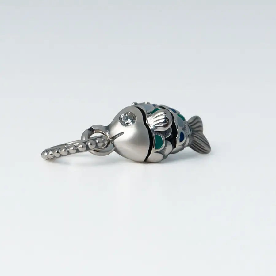 Fisch Charm Anhänger-Fisch Anhänger-Unterwasser Charm-Tier Charm Bead-Strandurlaub Erinnerung-Meer Schmuck Anhänger-Shelago Schmuck