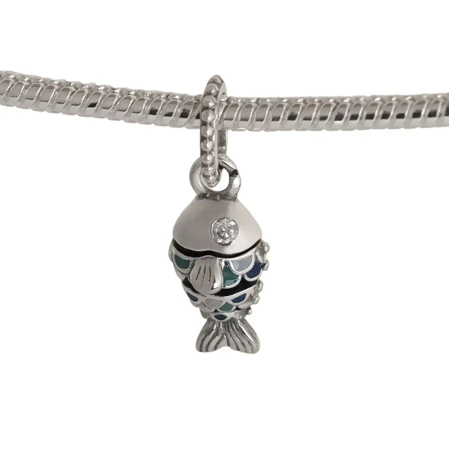 Fisch Charm Anhänger-Fisch Anhänger-Unterwasser Charm-Tier Charm Bead-Strandurlaub Erinnerung-Meer Schmuck Anhänger-Shelago Schmuck