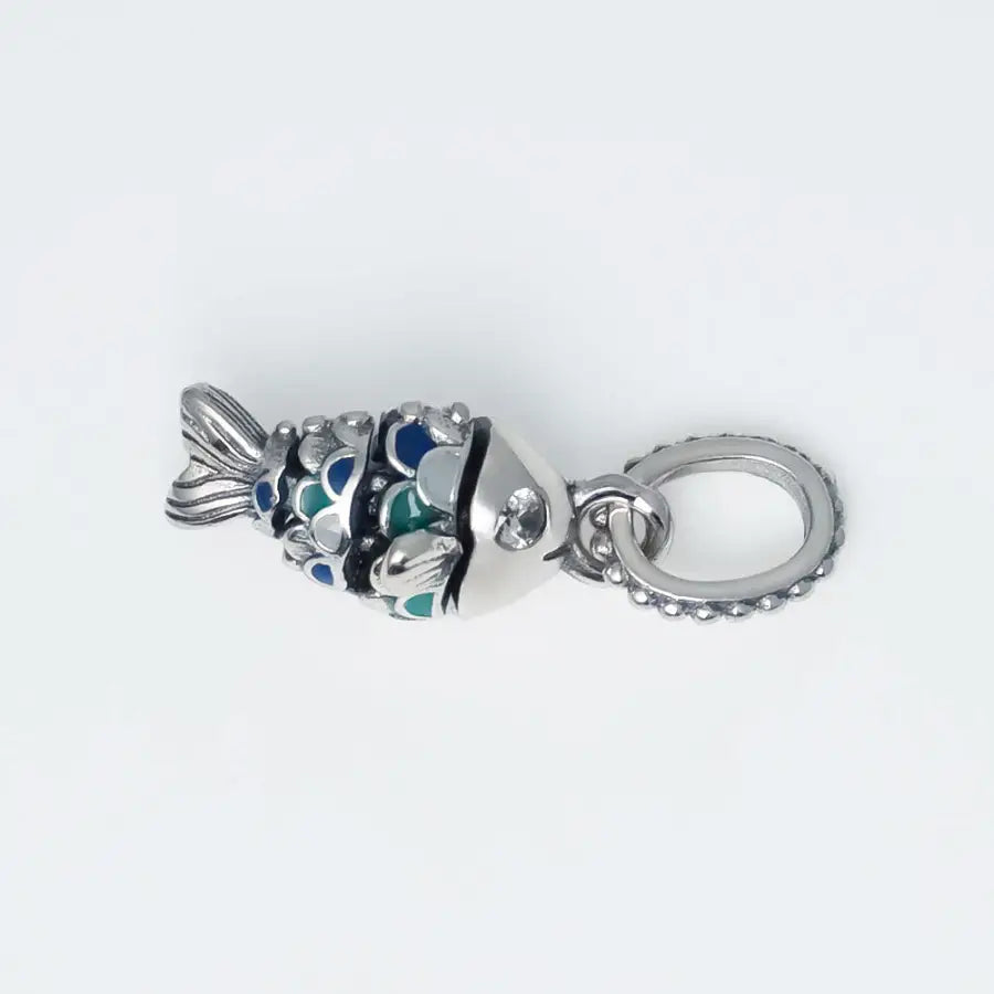 Fisch Charm Anhänger-Fisch Anhänger-Unterwasser Charm-Tier Charm Bead-Strandurlaub Erinnerung-Meer Schmuck Anhänger-Shelago Schmuck