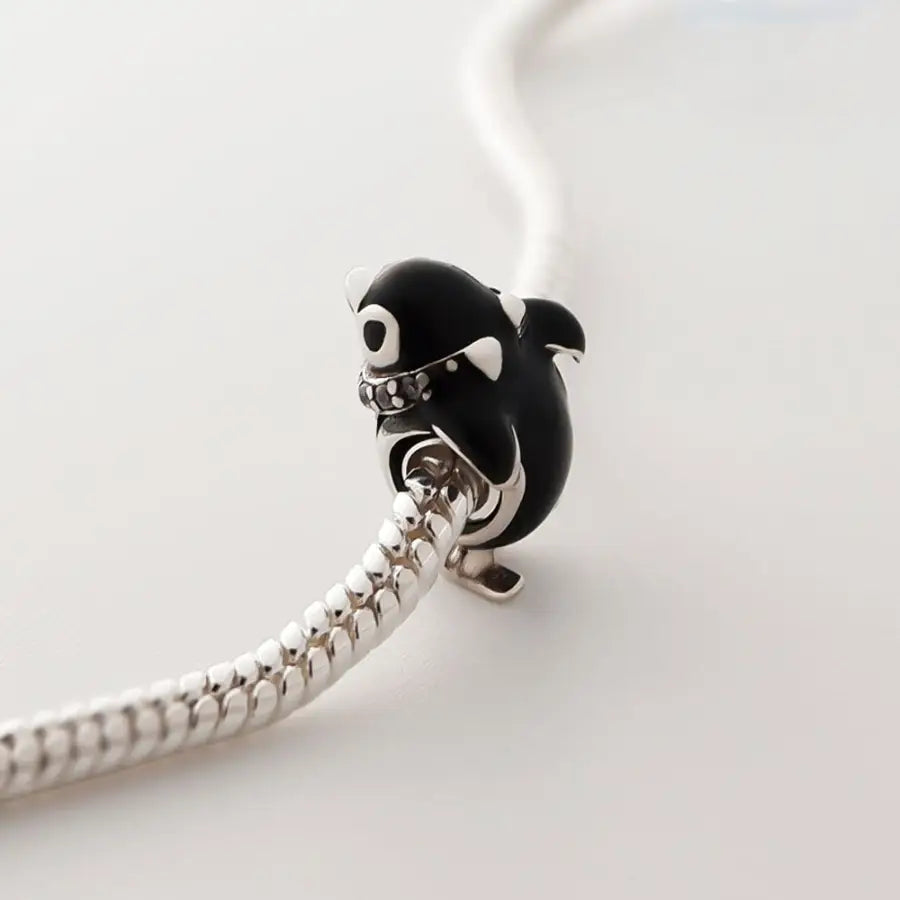 Pinguin Charm-Pinguin Anhänger-Kleiner Pinguin Bead-Winter Tier Charm-Eislauf Anhänger-Weihnachtsgeschenk Idee-SHELAGO SCHMUCK-