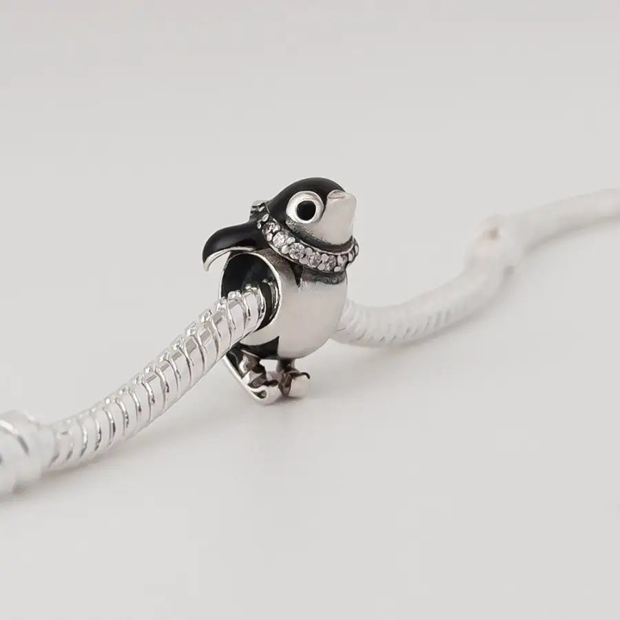 Pinguin Charm-Pinguin Anhänger-Kleiner Pinguin Bead-Winter Tier Charm-Eislauf Anhänger-Weihnachtsgeschenk Idee-SHELAGO SCHMUCK-