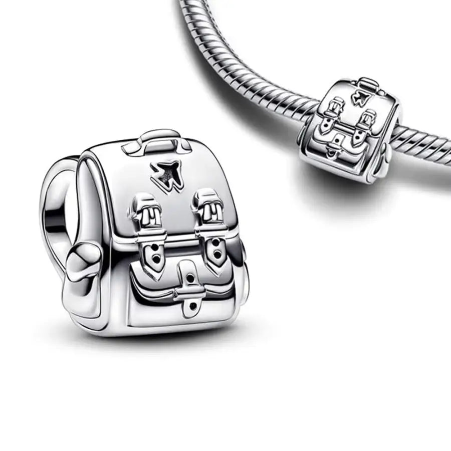 Rucksack Charm Anhänger-Schmuck Weihnachtsgeschenke-Outdoor Charms-Geschenke Freundin-Charms für Armband-Charm Anhänger Silber-SHELAGO SCHMUCK-