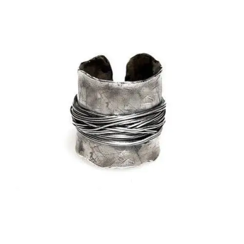 Einfacher Viking Hammer Ring-Fingerring in Silber Farbe im
