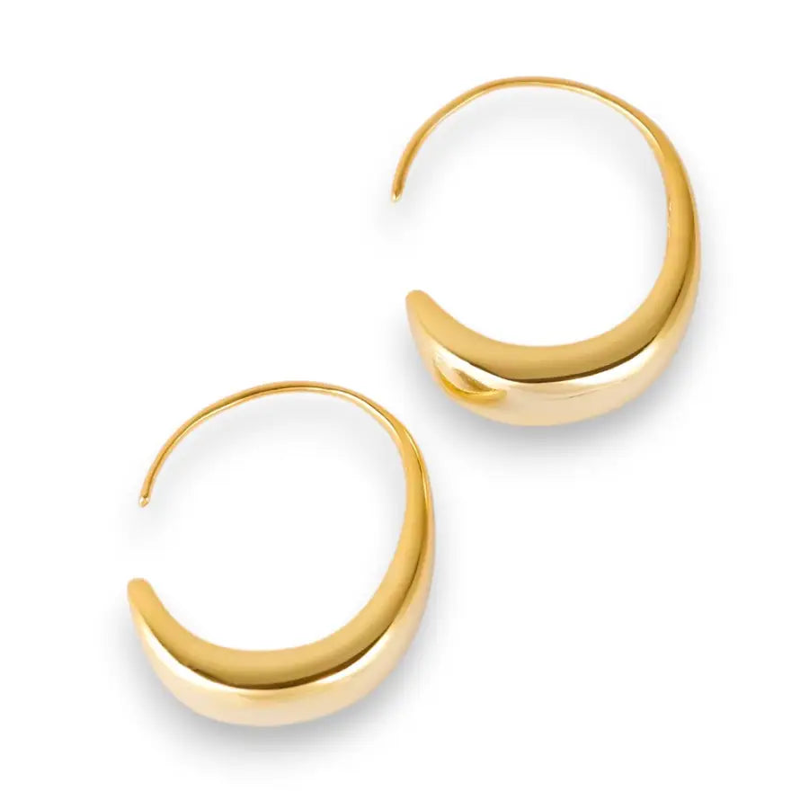 elegante C-Form Ohrringe - Gold - Ohrringe