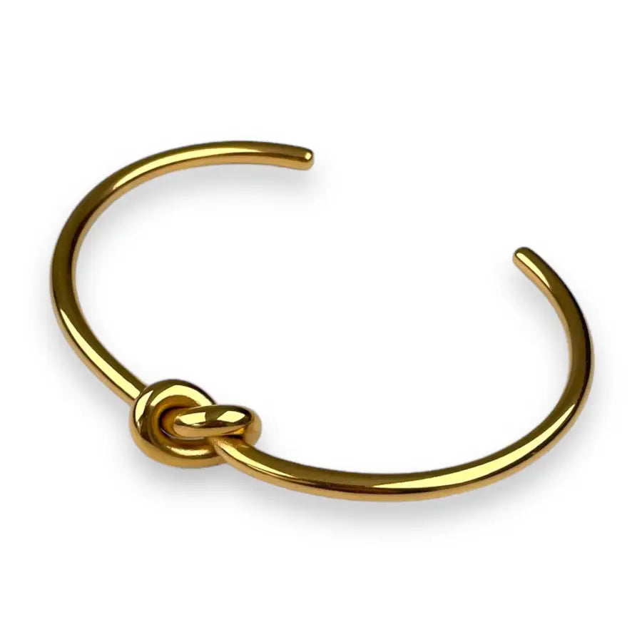 feiner Knoten Armreif - Gold - Armreif