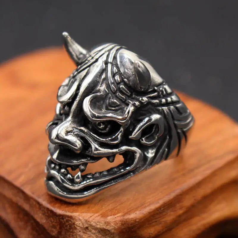 Geister Ring-Japanischer Dämon-Statement Ring-Oni