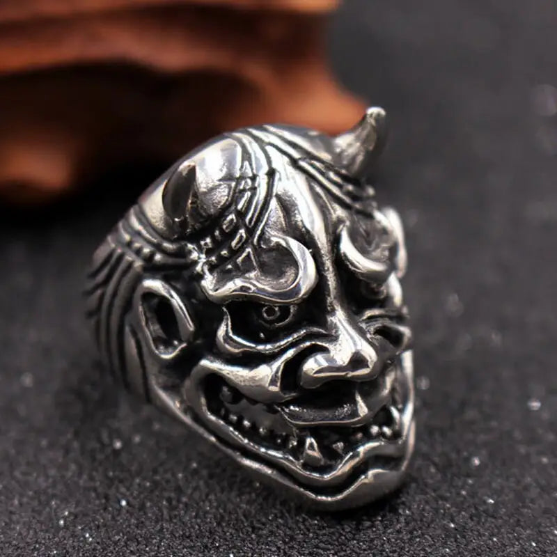 Geister Ring-Japanischer Dämon-Statement Ring-Oni