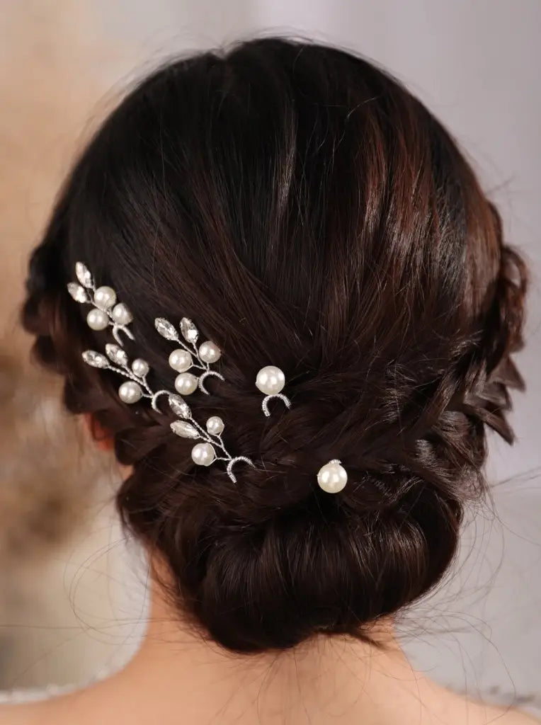 Haarnadel Set-Haarnadeln Braut-Haarnadel mit Perlen-Hochzeit