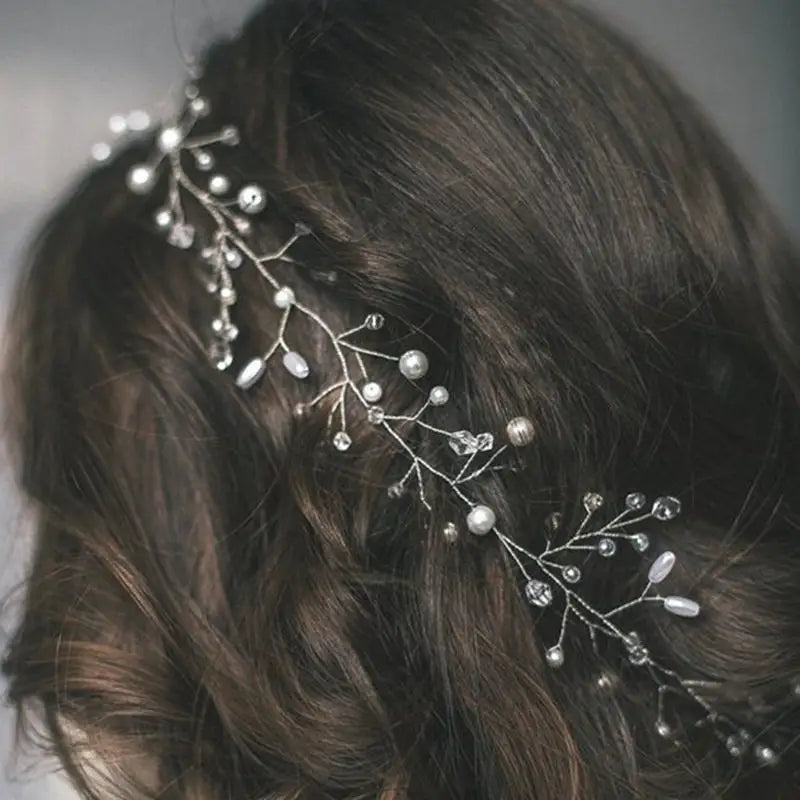 Haarschmuck Braut-Haarranke Silber-Hochzeit