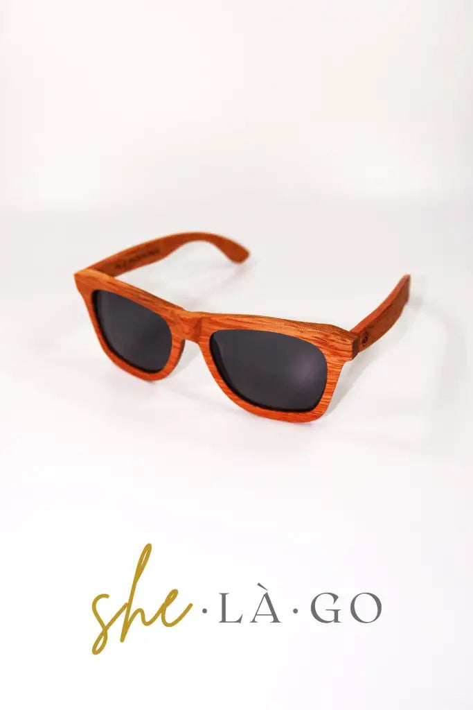 Holz Sonnenbrille - Retro Vintage - für Herren und Damen -