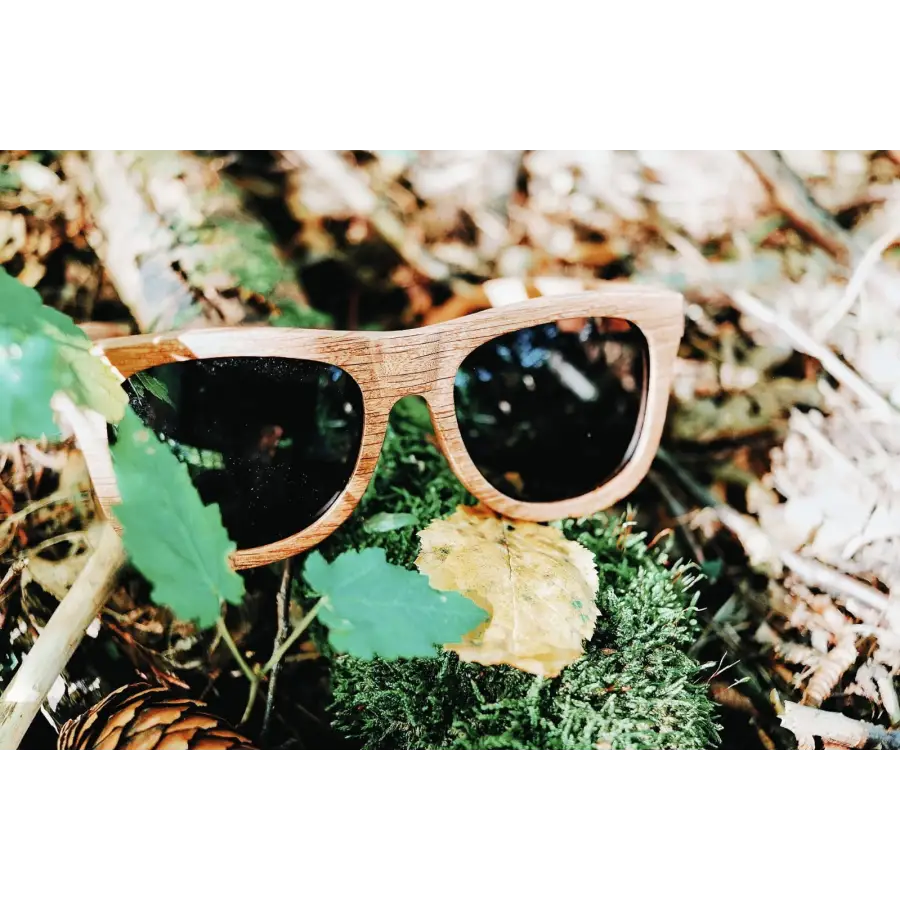 Holz Sonnenbrille - Retro Vintage - für Herren und Damen -