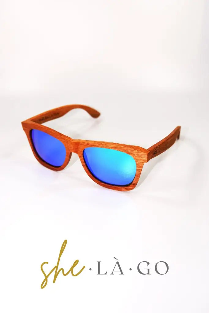 Holz Sonnenbrille - Retro Vintage - für Herren und Damen -