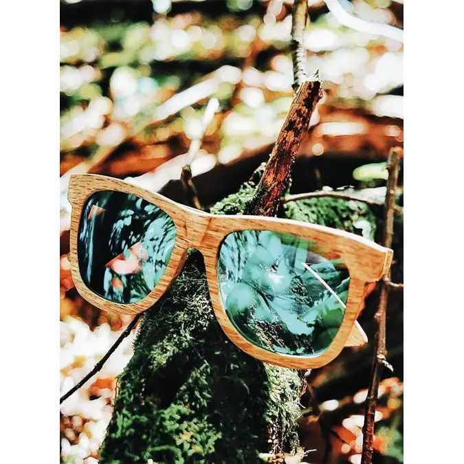 Holz Sonnenbrille - Retro Vintage - für Herren und Damen -