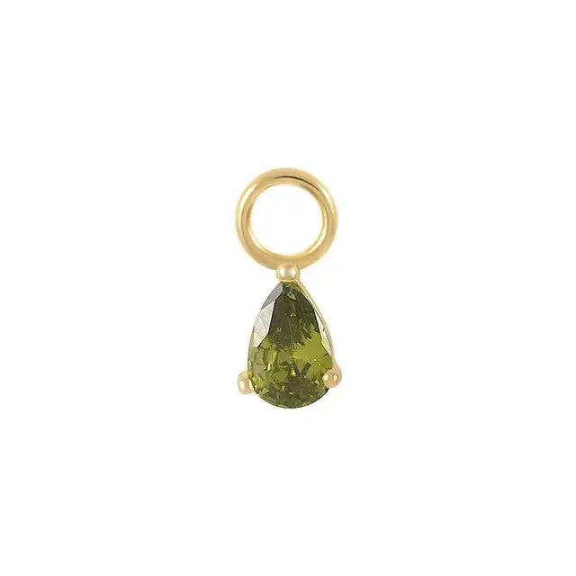 Charm Ohrringe Gold, Creolen mit Anhänger, Creolen mit Einhänger, Ohrringe Gold kleine Creolen, kleine Creolen mit Anhänger, Perlen Creole, Creole mit Perlen Anhänger, SHELAGO SCHMUCK (4)