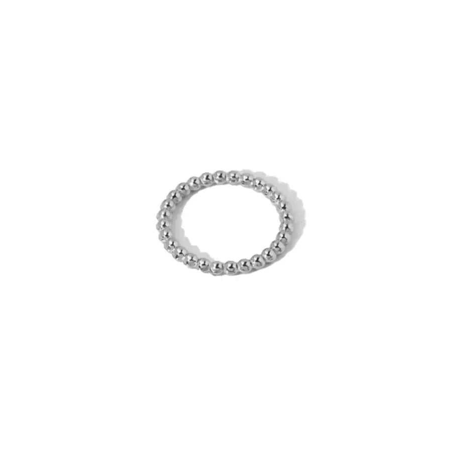 Kugelring zum Stapeln - Silber / 6 - Ringe