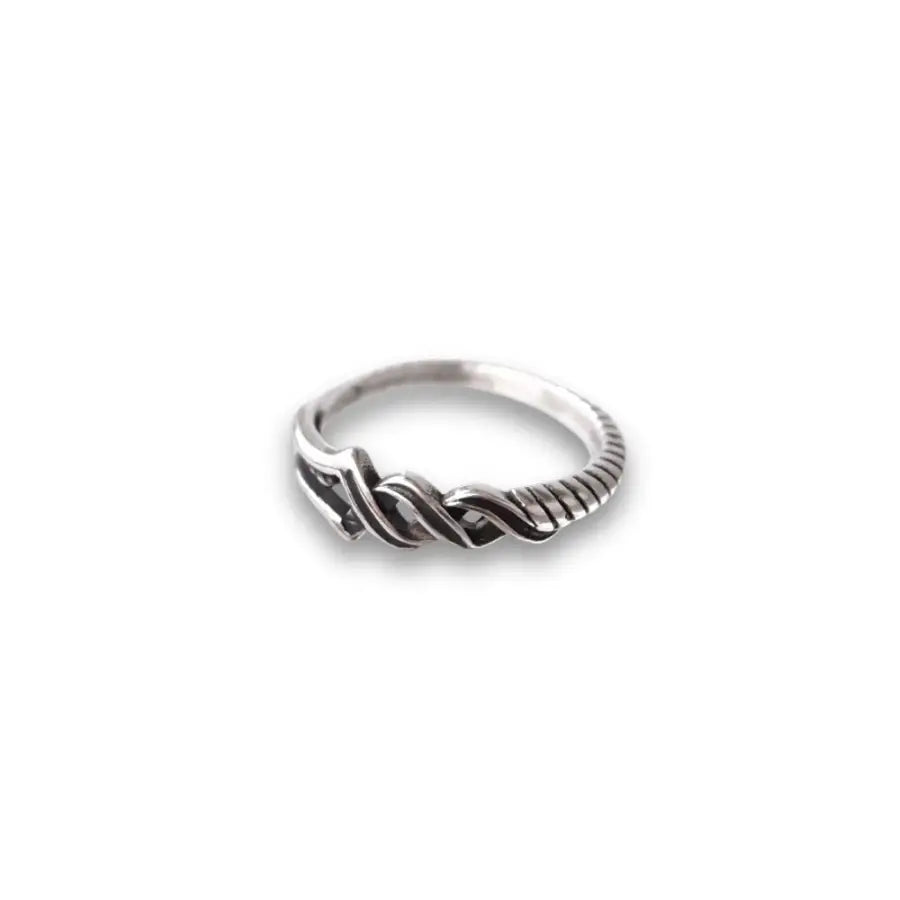 Edelstahl Schmuck-Ring Edelstahl Herren-Ring dünn Silber-dünne Ring-schmale Ringe-gemusterter Ring Edelstahl-Wasserfeste Schmuck-SHELAGO SCHMUCK