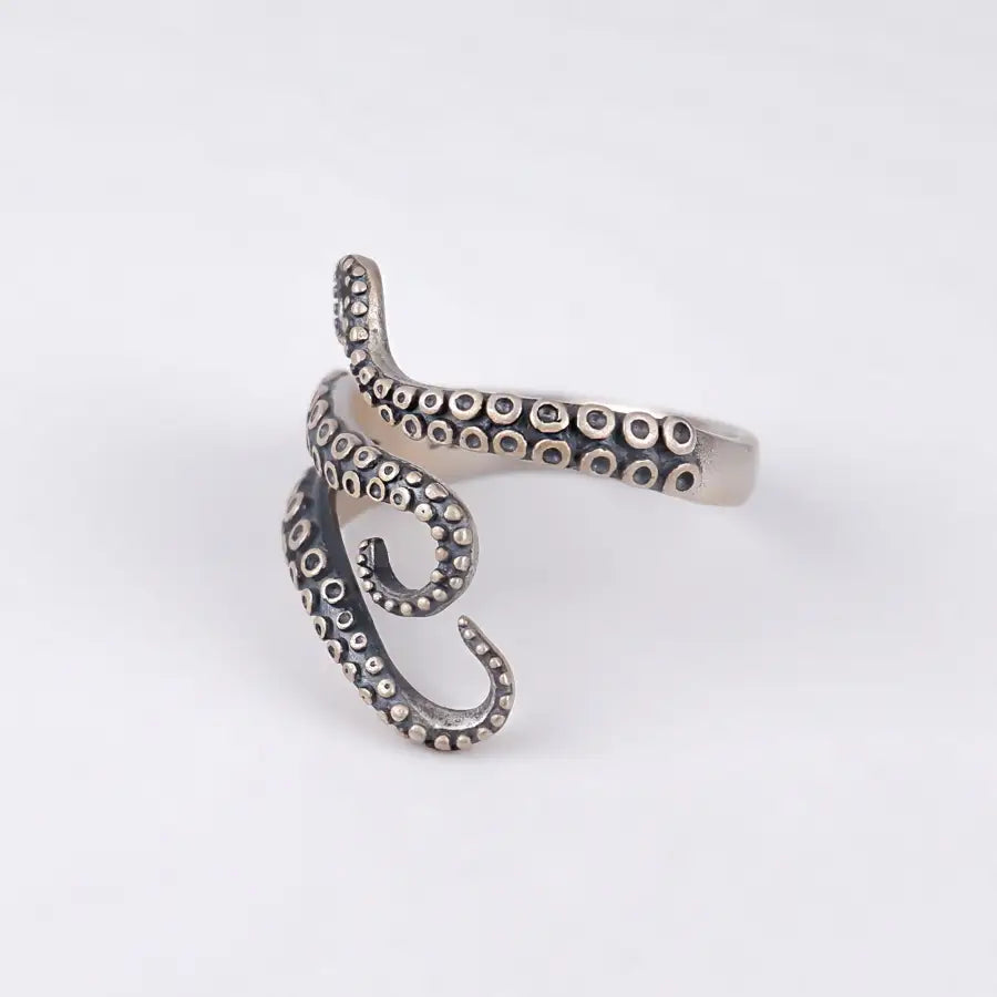 Oktopus Silberring-ausgefallener Herrenring-Silberschmuck für Damen-ausgefallene Silberringe Damen-Oktopus Ring Silber-Damenring Silber verstellbar-Geschenke für Männer-SHELAGO SCHMUCK