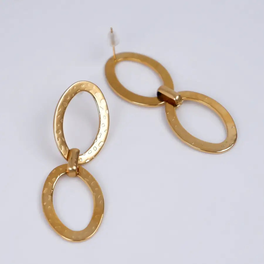 Hängeohrringe Damen-Gold Ohrringe Damen-Hängeohrringe Damen-Edelstahl Ohrringe Damen-Doppel Hängeohrringe-Geschenk für Freundin-Shelago Schmuck