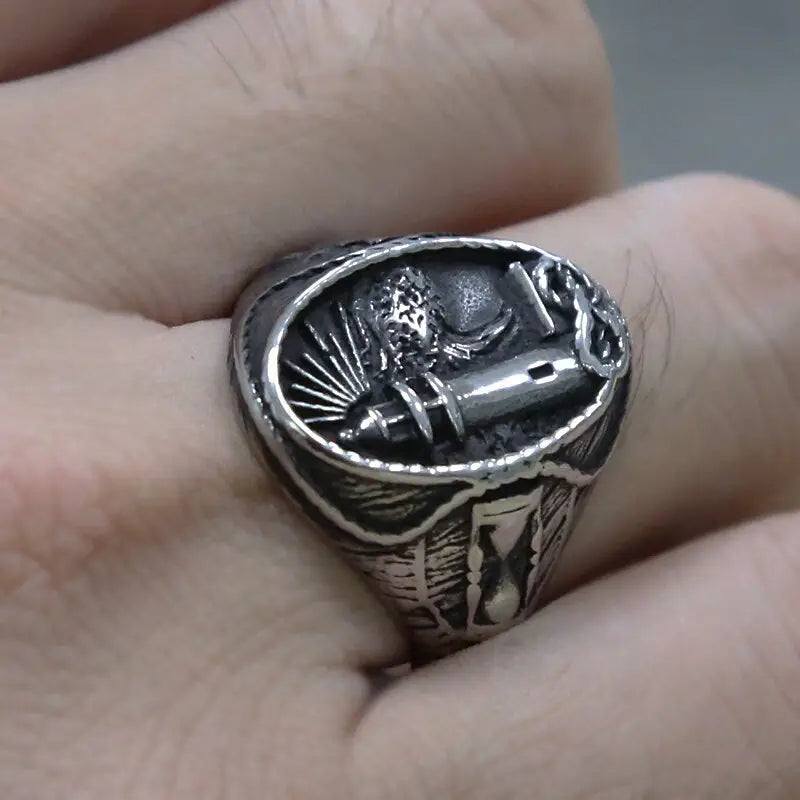 Retro Leuchtturm Matrosen Ring-Fingerschmuck im Viking