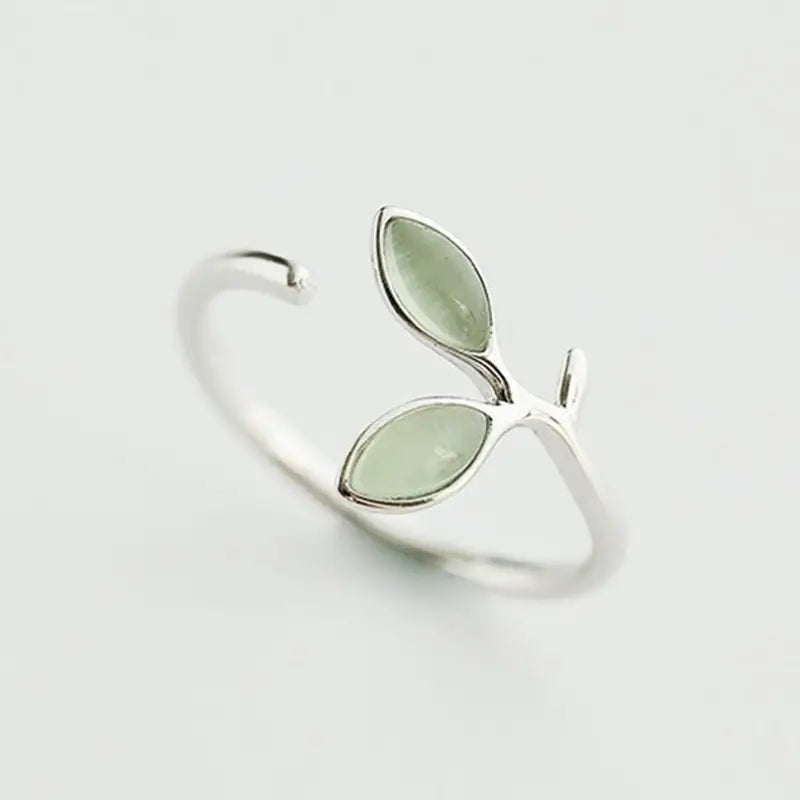 Ring mit kleinem Blatt-minimalistisch fein elegant