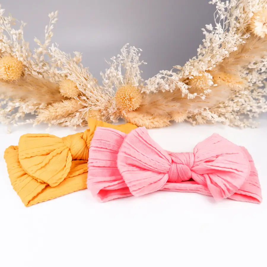 Stirnband Set-weiche Mädchen Haarbänder-Stirnband in Rosa-Stirnband in Orange-Stirnband Mädchen dünn-Stirnband für Baby Mädchen-SHELAGO EU