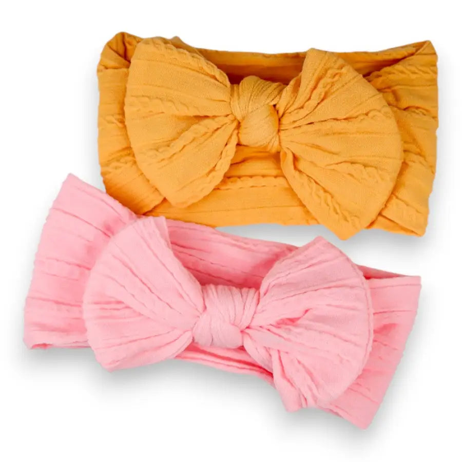 Stirnband Set-weiche Mädchen Haarbänder-Stirnband in Rosa-Stirnband in Orange-Stirnband Mädchen dünn-Stirnband für Baby Mädchen-SHELAGO EU