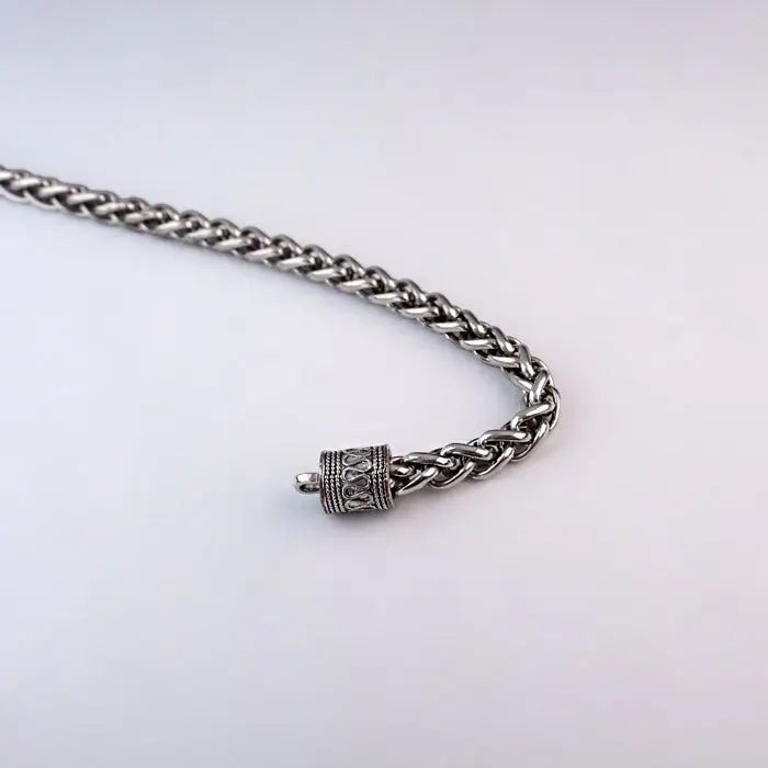 Viking Keltisch Gliederkette-Armband in Silber-farbig aus