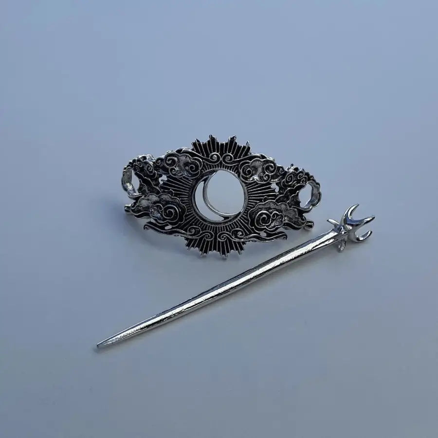 Vintage Haarnadel-Viking Schmuck-Mond Haarspange-Keltischer