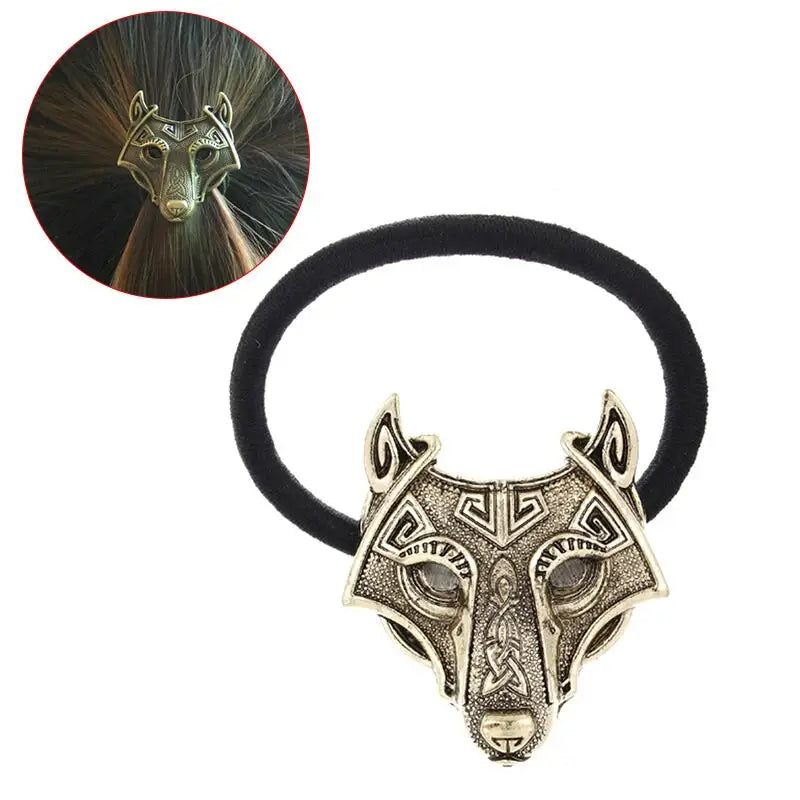 Wolf Haarschmuck-Viking Haarband-Schmuck Keltisch-Zopf