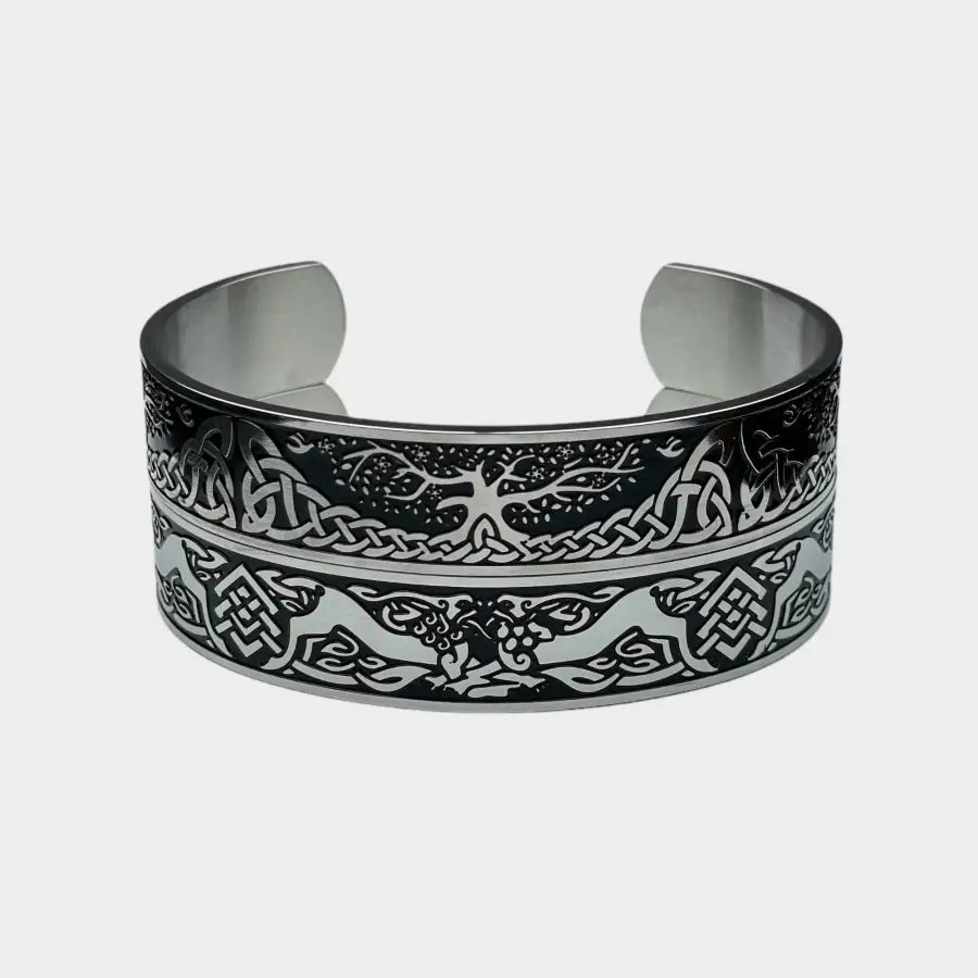 Yggdrasil Armspange-Viking Armreif-Wikinger Schmuck